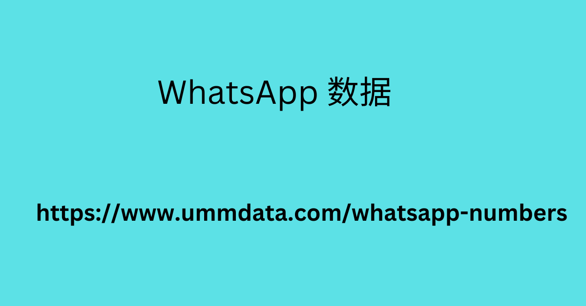 WhatsApp 数据