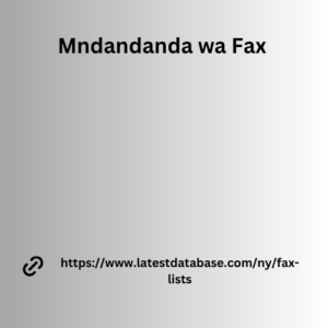 Mndandanda wa Fax