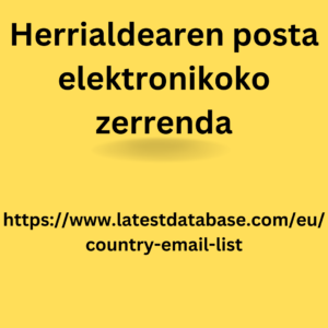 Herrialdearen posta elektronikoko zerrenda