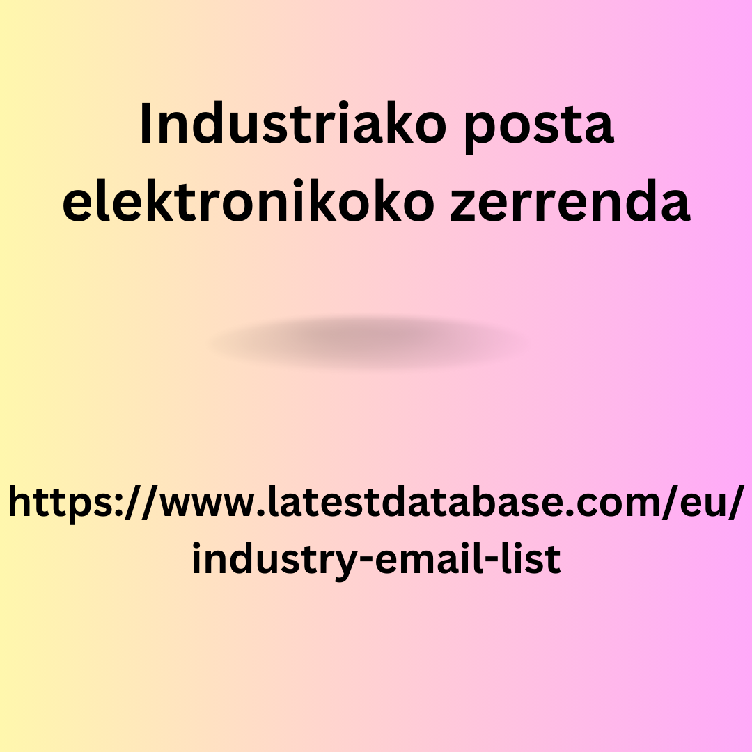 Industriako posta elektronikoko zerrenda