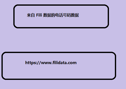 来自 Fili 数据的电话号码数据