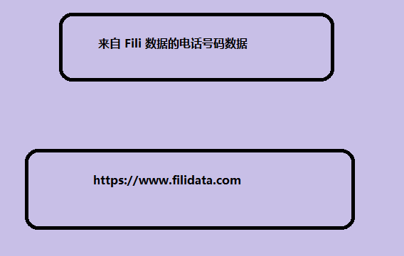 来自 Fili 数据的电话号码数据