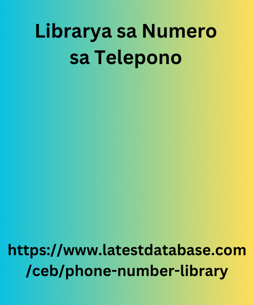 Librarya sa Numero sa Telepono