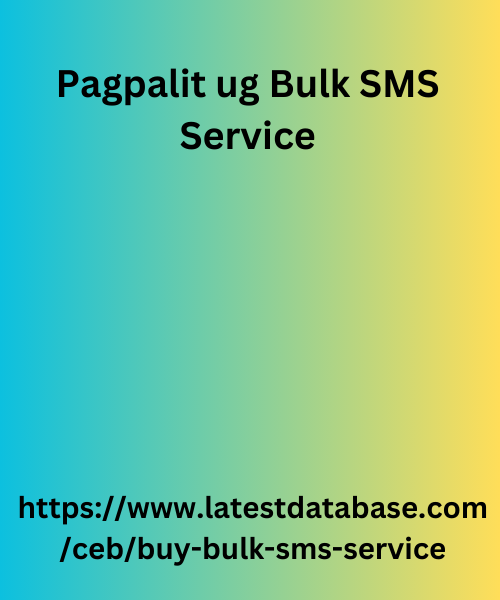 Pagpalit ug Bulk SMS Service