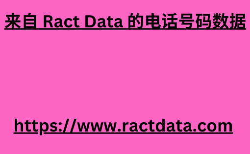 来自 Ract Data 的电话号码数据