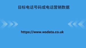  目标电话号码或电话营销数据 